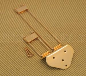 TP-0433-002 Gold Frequensator Style Trapeze Tailpiece for Archtop Guitars