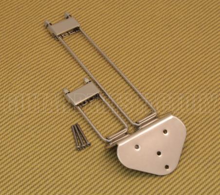 TP-0433-001 Nickel Frequensator Style Trapeze Tailpiece for Archtop Guitar