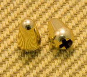 SK-0710-002 (2) Gold Plastic Switch Tips for Strat Guitar