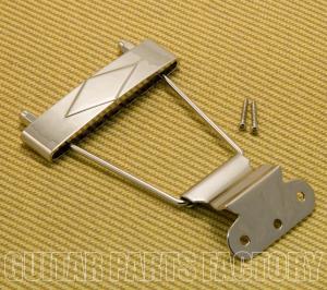 TP-ETS-N Short Nickel Trapeze Guitar Tailpiece Hollowbody/Archtop/Jazz Guitar