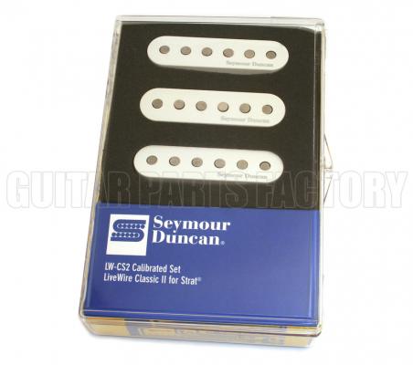 11206-09-W Seymour Duncan Livewire Classic II Pickups for Strat White LW-CS2s-White