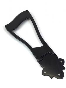 TP-HRP-B Black Harp Style Tailpiece for Thick Hollowbody/Archtop/Jazz Guitar 