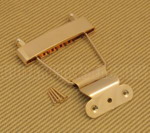 TP-ETS-G Gold Short Trapeze Tailpiece for Thin Hollowbody and Solid Guitar