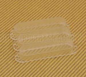 PC-0406-00C (3) Clear Closed No Pole Holes Pickup Covers for Strat 