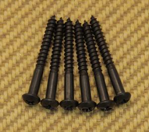GS-0013-003 (6) Black 6-Point Tremolo Mounting Screws For Strat 