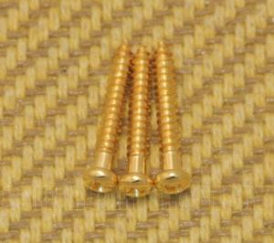 TMS-SM-G (3) Gold Trapeze Tailpiece Mounting Screws