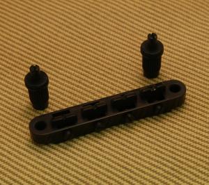 BB-3413-003 Black Vintage Style 4-string Bass Tunematic T-O-M Tailpiece