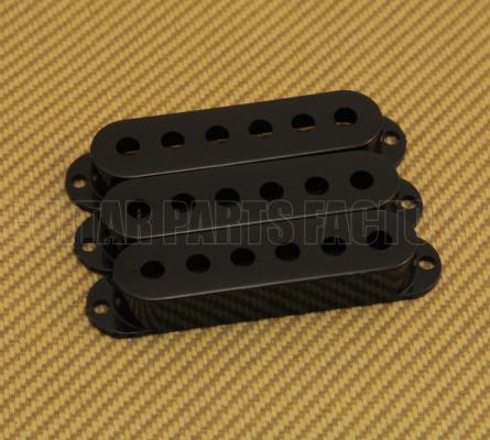 PC-0406-023 (3) Black Pickup Covers for Strat 52mm