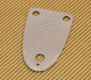 005-5259-000 Fender Bass 3 Bolt Logo 75' Reissue Neck Plate 0055259000