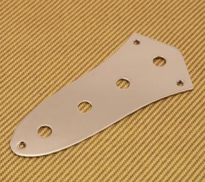 AP-0640-001 Nickel Jazz Bass Control Plate For USA Full Size Pots
