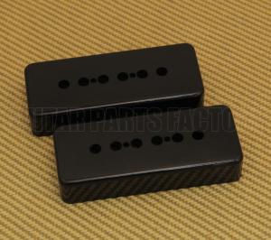 PC-0746-023 50mm Black Soapbar Guitar Pickup Covers