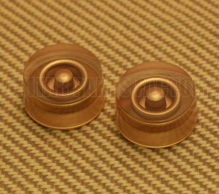 PK-3230-032 (2) Plain Gold Speed Knobs For Gibson USA & CTS Split Shaft Pots