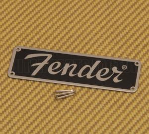099-4096-000 Genuine Fender Guitar Metal Tweed Plate Amplifier/Amp Logo 0994096000