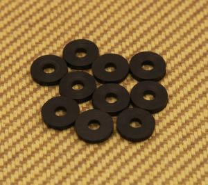 SBW-BR (10) Black Rubber Strap Button Washers Guitar/Bass
