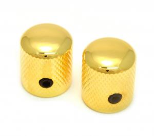 MK-TDM-G (2) Gold Tall Dome Knobs for Metric Split Shaft Pots
