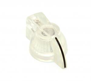 P-300CL Clear Chicken Head Knob for Solid Shaft