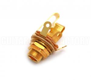 WDE12LSG Switchcraft Long 1/4" Gold USA Stereo Jack