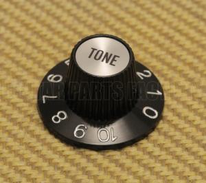 002-8216-000 Genuine Fender Silver/Black TONE Knob for USA CTS Pots