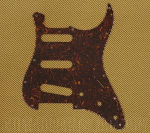 PG-0552-043 Brown Tortoise Pickguard for Standard 11-Hole Fender Strat