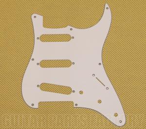005-5433-000 3-Ply White Pickguard For Squier by Fender Strat Stratocaster Guitar 0055433000