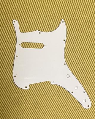 MM-304 WD 3-ply White Fender Musicmaster USA Guitar Pickguard