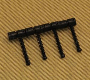 0025B 4 Black Bridge Saddles For Fender and  Squier Precision and Jazz Bass