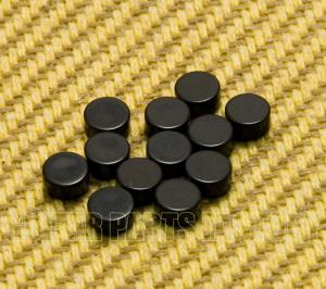 LT-0483-B (12) Black 6mm Dot Fret Marker Fingerboard Inlays