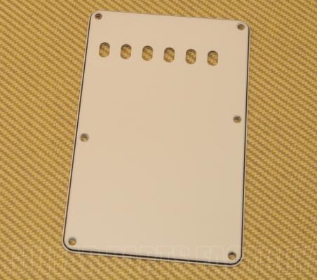 PG-0556-050 3-ply Parchment Strat Guitar Tremolo Spring Cover 6-Hole Back Plate