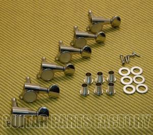 TK-0760-001 Gotoh Nickel Sealed 6 Inline Mini Tuners for Strat and Tele Guitar