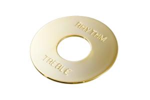 AP-0663-002 Gold Metal Rhythm Treble Ring with Writing