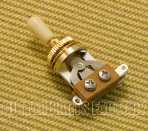 EP-0066-CT Gold Short Guitar Toggle Switch Cream Tip