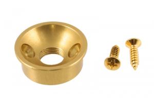 AP-5270-AG Aluminum Gold Anodized Electrosocket Jack Plate Telecaster and Others Guitar and Basses 