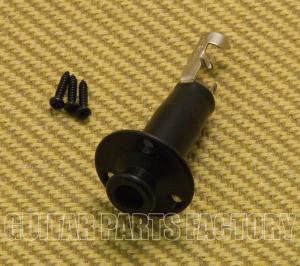 LJ35BK Black Screw Mount Endpin Jack For Acoustic/Electric Guitar and Bass