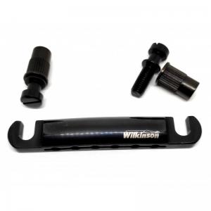 TS001-BK Wilkinson Black Stop Tailpiece & Studs for Guitar