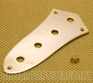 AP-0640-G Gold Jazz Bass Control Plate Large Potentiometer CTS Holes
