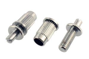 BP-0391-010 Chrome Large Hole Metric Stud and Anchor Set for Tunematic Bridge