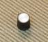 AK-KNB-303 Plastic Amp Knob Black w/ Silver Top Set Screw 1/4"
