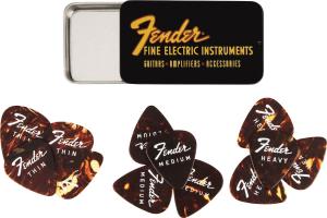 198-0351-010 Fender Fine Electric Pick Tin - 12 Pack 1980351010