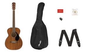 097-0150-422 Genuine Fender All-Mahogany Acoustic CC-60S Concert Pack V2 0970150422