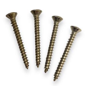 GS-0003-005 Pack of 4 Stainless Short Strap Button Screws Guitar and Bass