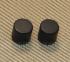 MK-B04-644 Black Metal Flat-Top Knobs for Guitar or Bass Solid Shaft Pots