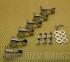TK-0760-001 Gotoh Nickel Sealed 6 Inline Mini Tuners for Strat/Tele® Guitar