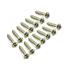 WD1277 12 String 6-On-A-Plate Open Back Steel String Tuning Machines Chrome With Plastic Buttons
