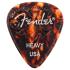 198-3351-500 (6) Fender Wavelength Tortoise Shell Guitar Picks 351 Heavy 1983351500