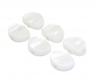 TK-7724-055 (6) White Pearloid Buttons Grover Rotomatic Full Size Guitar Tuners