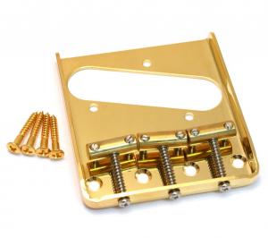 TB-5125-002 Gold Vintage Compensated Saddle Bridge for Telecaster® String Thru