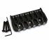 41060B Hipshot Black Fixed Hardtail Guitar Bridge .125 41100B