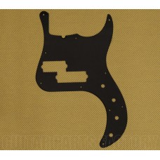 006-4248-000 WD Music USA Made Deluxe V 5 String Black P Bass Pickguard