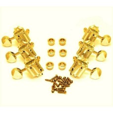 007-9852-000 Genuine Gretsch Electromatic Gold 3+3 Vintage Style Guitar Tuners 0079852000