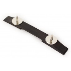 008-0631-049 Gretsch Ebony Bridge Base and Nickel Thumbwheels 0080631000